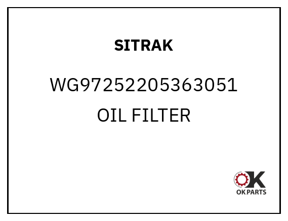 SITRAK WG97252205363051 OIL FILTER