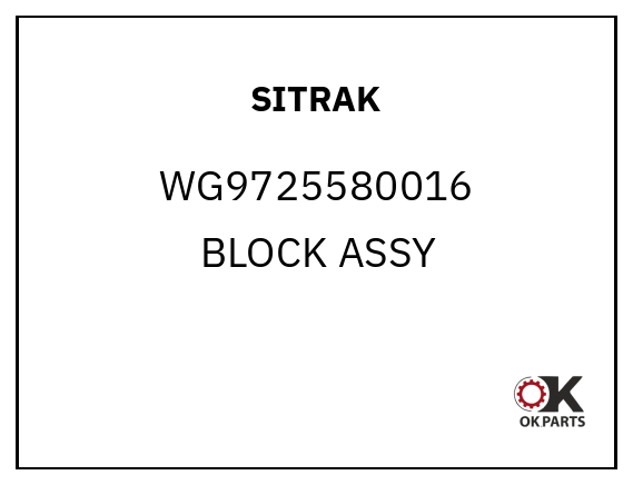 SITRAK WG9725580016 BLOCK ASSY