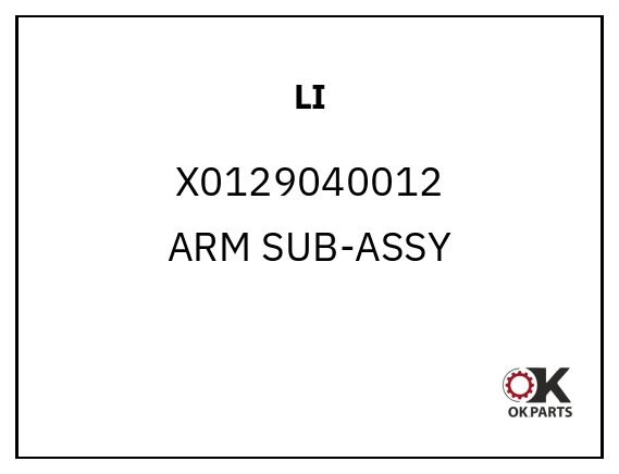 LI X0129040012 ARM SUB-ASSY