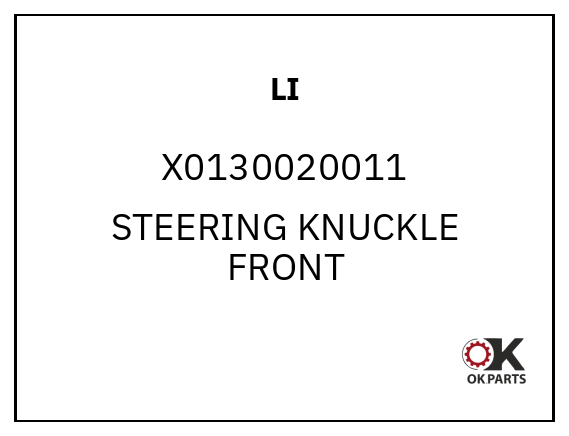 LI X0130020011 STEERING KNUCKLE FRONT