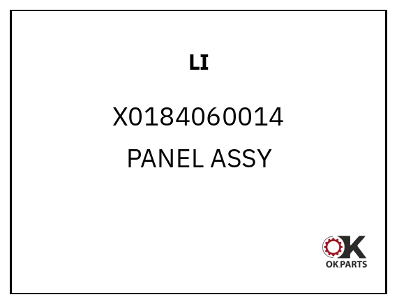 LI X0184060014 PANEL ASSY