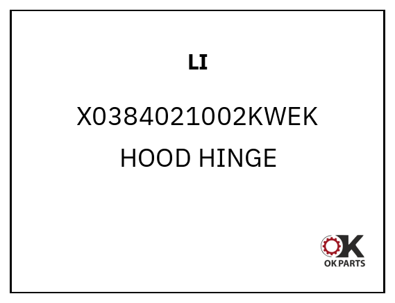 LI X0384021002KWEK HOOD HINGE