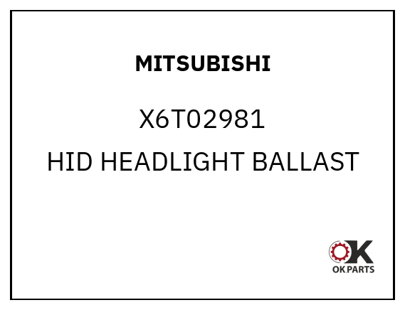 MITSUBISHI X6T02981 HID HEADLIGHT BALLAST