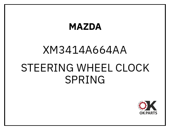 MAZDA XM3414A664AA STEERING WHEEL CLOCK SPRING